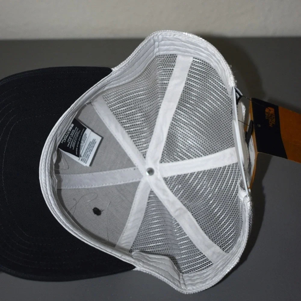 The North Face Panasonic Trucker Hat Mens Black New Mesh Snapback NF0A4VUAKN6-OS